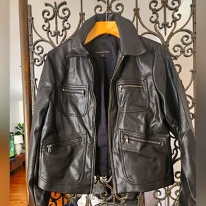 NEW banana republic (vegan) leather jacket